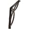 Ekena Millwork Versailles Wrought Iron Bracket, (Single center brace), Antiqued Bronze 1 1/2"W x 10"D x 12"H BKTM01X10X12SVEABZ - alternate 1